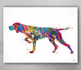 Hungarian Vizsla Dog Watercolor Print Magyar Dog Pet Gift Dog Love Puppy Friend Dog Art Customizable Animal Poster Vizsla Poster Dogart-1453