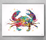 Crab Watercolor Print Sea Themed Art Nautical Decor Fishing Poster Ocean Decor Sea Life Coastal Living Home Decor Wall Art Hanging Gift-220