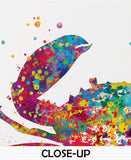 Crab Watercolor Print Sea Themed Art Nautical Decor Fishing Poster Ocean Decor Sea Life Coastal Living Home Decor Wall Art Hanging Gift-220