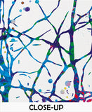 Neural Network Blue Watercolor Print Abstract  Medical Art Science Neurology Brain Psychiatry Therapy Canvas Poster Neuron Synapses-1250