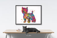 Westie Dog Watercolor Print West Highland Terrier Gift Pet Dog Love Puppy Friend Doglover Gift Dogart Poster Dog Art Terrier Art Poster-622