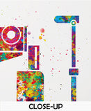 Slit Lamp Ophthalmology Device Watercolor Print Optometrist Gift Optician Poster Medical Art Ophthalmology Eye Clinic Office Art Decor-731