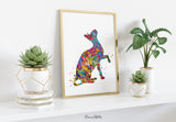 Sphynx Cat Watercolor Print Cat Lover Home Decor Kitty Cat Painting Housewarming Gift Pet Loss Gift Hairless Cat Devon Rex Gift Wall Art-294