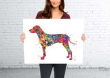 Rhodesian Ridgeback Dog Watercolor Print Dog Print Custom Dog Print Dog Art Nursery Dog Wall Doglover Rhodesian Ridgeback Poster Puppy-1522