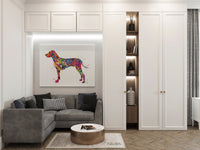 Rhodesian Ridgeback Dog Watercolor Print Dog Print Custom Dog Print Dog Art Nursery Dog Wall Doglover Rhodesian Ridgeback Poster Puppy-1522
