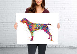 German Shorthaired Pointer Watercolor Print Dog Art print German Pointer Dog Art Gift Pet Dog Love Friend Animal Dog Painting Dog Poster-340
