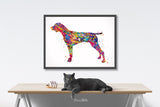 German Shorthaired Pointer Watercolor Print Dog Art print German Pointer Dog Art Gift Pet Dog Love Friend Animal Dog Painting Dog Poster-340