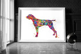 German Shorthaired Pointer Watercolor Print Dog Art print German Pointer Dog Art Gift Pet Dog Love Friend Animal Dog Painting Dog Poster-340