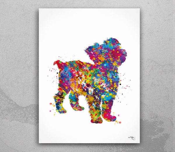 Yorkshire Terrier Watercolor Print Yorkie Art Print Terrier Art Gift Pet Dog Lover Gift Puppy Dog Poster Dog Art Housewarming Gift-2252