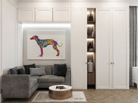 Whippet Dog Watercolor Print Whippet Greyhound Painting Greyhound Whippet Gift Dog Lover Animal Print Dog Poster Greyhound Art Dog Art-425