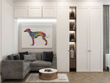 Whippet Dog Watercolor Print Whippet Greyhound Painting Greyhound Whippet Gift Dog Lover Animal Print Dog Poster Greyhound Art Dog Art-425