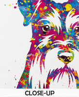 Schnauzer Portrait Watercolor Dog Print Pet Gift Pet Dog Love Puppy Friend Dog Poster Dog Art Dog Wall Art Doglover Gift Animal Poster-1437
