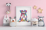 Schnauzer Portrait Watercolor Dog Print Pet Gift Pet Dog Love Puppy Friend Dog Poster Dog Art Dog Wall Art Doglover Gift Animal Poster-1437