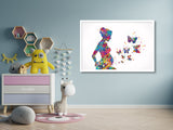 Pregnant Mom and Butterfly Watercolor Print Pregnancy Gift Obstetrician Nursing Baby Shower New Mum Art Clinic Midwife Gift OBGYN Gift-1331