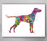Hungarian Vizsla Dog Watercolor Print Pet Gift Dog Love Puppy Friend Dog Dog Art Customizable Animal Poster Vizsla Magyar Dog Poster-1116
