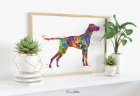 Hungarian Vizsla Dog Watercolor Print Pet Gift Dog Love Puppy Friend Dog Dog Art Customizable Animal Poster Vizsla Magyar Dog Poster-1116
