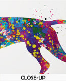 Hungarian Vizsla Dog Watercolor Print Magyar Dog Pet Gift Dog Love Puppy Friend Dog Art Customizable Animal Poster Vizsla Poster Dogart-1453