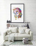 Psychiatrist Watercolor Print Psychology Psychiatry Wall Art Psychotherapist Psychologist Gift Medical Art Clinic Decor Psychotherapy PSI-69