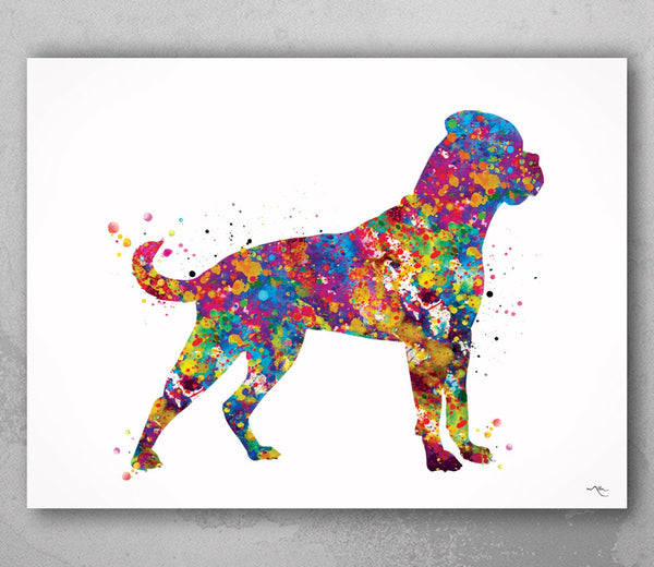Rottweiler Dog Watercolor Print Rottweiler Dog Poster Gift Pet Dog Love Puppy Friend Animal Dog Poster Dog Art Animal Love-1398