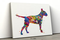 Bull Terrier Watercolor Dog Print Pet Gift Pet Dog Love Friend Dog English Bull Terrier Dog Art Dog Wall Art Doglover Gift Dog Print-582