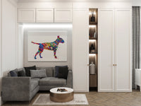Bull Terrier Watercolor Dog Print Pet Gift Pet Dog Love Friend Dog English Bull Terrier Dog Art Dog Wall Art Doglover Gift Dog Print-582
