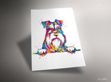 Schnauzer Portrait Watercolor Dog Print Pet Gift Pet Dog Love Puppy Friend Dog Poster Dog Art Dog Wall Art Doglover Gift Animal Poster-1437