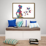 Pregnant Mom and Butterfly Watercolor Print Pregnancy Gift Obstetrician Nursing Baby Shower New Mum Art Clinic Midwife Gift OBGYN Gift-1331