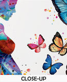 Pregnant Mom and Butterflies Watercolor Print Pregnancy Gift Butterfly Obstetrician Nursing Baby Shower New Mum Art Clinic Midwife Gift-1330