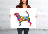 Beagle Dog Art Watercolor Dog Print Pet Gift Pet Dog Love Friend Dog Beagle Poster Puppy Gift Dog Art Wall Art Doglovers Gift Dog Print-981