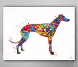 Greyhound Painting, Greyhound Watercolor, Greyhound Print, Greyhound Gift, Dog Lover, Animal Print, Dog Poster, Greyhound Art, Dog Art-886