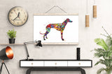 Greyhound Painting, Greyhound Watercolor, Greyhound Print, Greyhound Gift, Dog Lover, Animal Print, Dog Poster, Greyhound Art, Dog Art-886