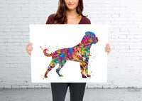 Rottweiler Dog Watercolor Print Rottweiler Dog Poster Gift Pet Dog Love Puppy Friend Animal Dog Poster Dog Art Animal Love-1398