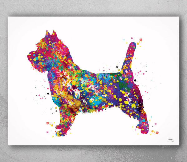 Cairn Terrier Dog Watercolor Print Dog Print Custom Dog Print Cute Dog Art Nursery Dog Wall Doglover Art Cairn Terrier Pet Poster Puppy-1524