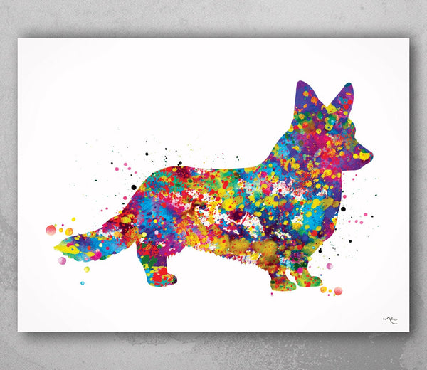 Cardigan Welsh Corgi Watercolor Dog Print Corgi Dog Art Gift Pet Dog Love Friend Animal Dog Poster Dog Art Dog Lovers Gift Corgi Poster-1219