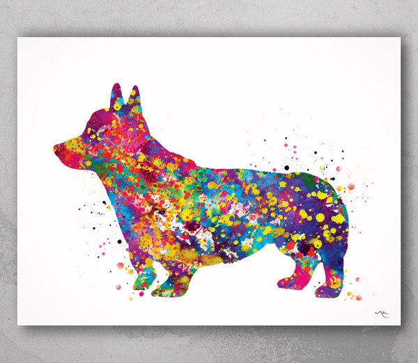 Pembroke Welsh Corgi Watercolor Dog Print Corgi Dog Art Gift Pet Dog Love Friend Animal Dog Poster Dog Art Dog Lovers Gift Corgi Poster-1220