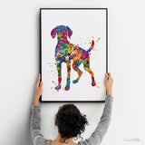 Hungarian Vizsla Dog Watercolor Print Magyar Dog Pet Gift Dog Love Puppy Friend Dog Art Customizable Animal Poster Vizsla Poster Dogart-1433