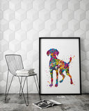 Hungarian Vizsla Dog Watercolor Print Magyar Dog Pet Gift Dog Love Puppy Friend Dog Art Customizable Animal Poster Vizsla Poster Dogart-1433