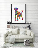 Hungarian Vizsla Dog Watercolor Print Magyar Dog Pet Gift Dog Love Puppy Friend Dog Art Customizable Animal Poster Vizsla Poster Dogart-1433