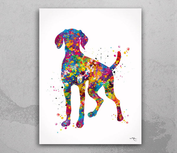 Hungarian Vizsla Dog Watercolor Print Magyar Dog Pet Gift Dog Love Puppy Friend Dog Art Customizable Animal Poster Vizsla Poster Dogart-1433