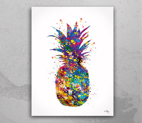 Pineapple Watercolor Print Kitchen Decor Kitchen Wall Art Poster Dining Room Housewarming Gift Wall Decor Art Home Decor Wall Hanging-94