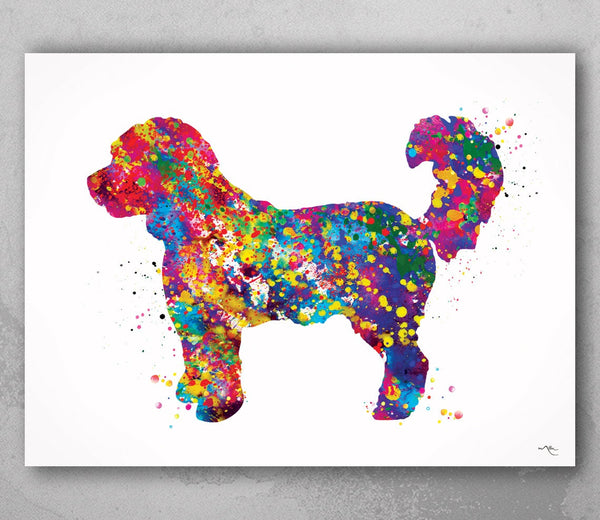 Cockapoo Dog Watercolor Print Dog Art Memorial Dog Portrait Pet Dog Love Cockerpoodle Painting Doglover Cockapoodle Poster Pet Loss  -1495