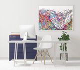 Dermatology Art Watercolor Print Fungal Histology Science Epidermis Nail Disease Dermatology Medical Art Dermatologist Clinic Decor-2351