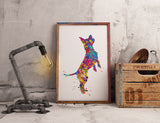 Chihuahua Dog Watercolor Print Chihuahua Playing Poster Gift Pet Dog Love Puppy Friend Animal Doglover Poster Decor Animal Art Dog Art-1508
