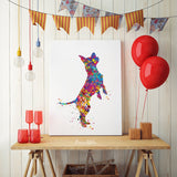 Chihuahua Dog Watercolor Print Chihuahua Playing Poster Gift Pet Dog Love Puppy Friend Animal Doglover Poster Decor Animal Art Dog Art-1508