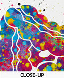 Intestine Art Watercolor Print Digestive System Large and Small Intestine Gastrointestinal Tract Clinic Gift Gi Tract Medical Art Clinic-843