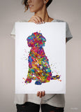 Labradoodle Watercolor Print Labradoodle Doglover Gift Pet Dog Love Puppy Friend Animal Dog Dogart Poster Dog Art Doodle Art Poster-1680