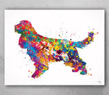 Cocker Spaniel Watercolor Print Dog Print Pet Gift Dog Love Puppy Friend Dog Poster Dog Art Customizable Animal Pet Poster Dog Poster-1140