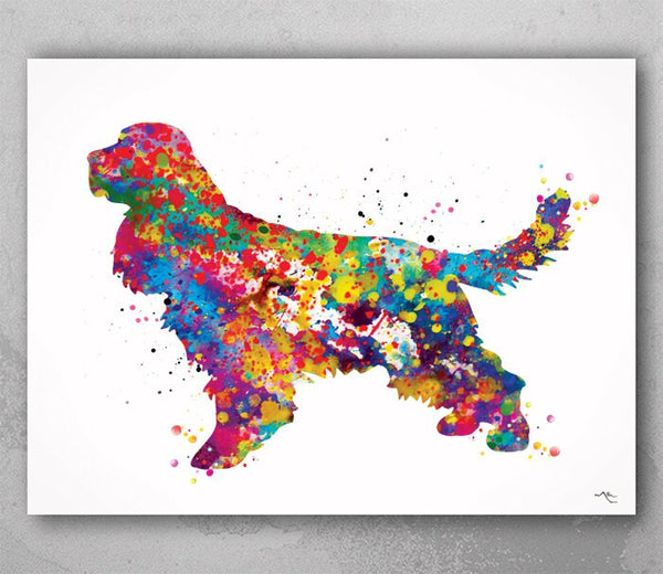 Cocker Spaniel Watercolor Print Dog Print Pet Gift Dog Love Puppy Friend Dog Poster Dog Art Customizable Animal Pet Poster Dog Poster-1140