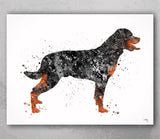 Rottweiler Dog Black Watercolor Print Rottweiler Poster Gift Pet Doglover Puppy Friend Security Dog Bodyguard Animal Dog Poster Dog Art-1504