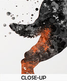 Rottweiler Dog Black Watercolor Print Rottweiler Poster Gift Pet Doglover Puppy Friend Security Dog Bodyguard Animal Dog Poster Dog Art-1504